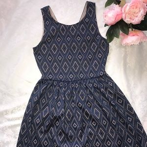 Babydoll dress blue and beige medium